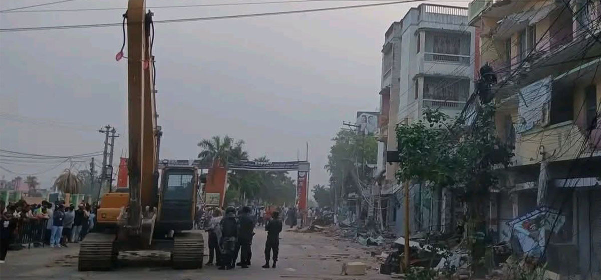 डोजर चलेपछि यस्तो देखियो वीरगन्ज शहर (फोटफिचर)